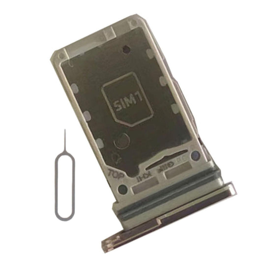 Dual Sim Card Tray Holder Replacement for Samsung S21 5G Sim Tray Gold