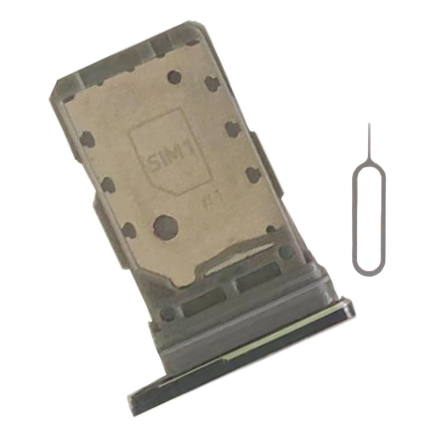 Dual Sim Card Tray Holder Replacement for Samsung S21 5G Sim Tray Black