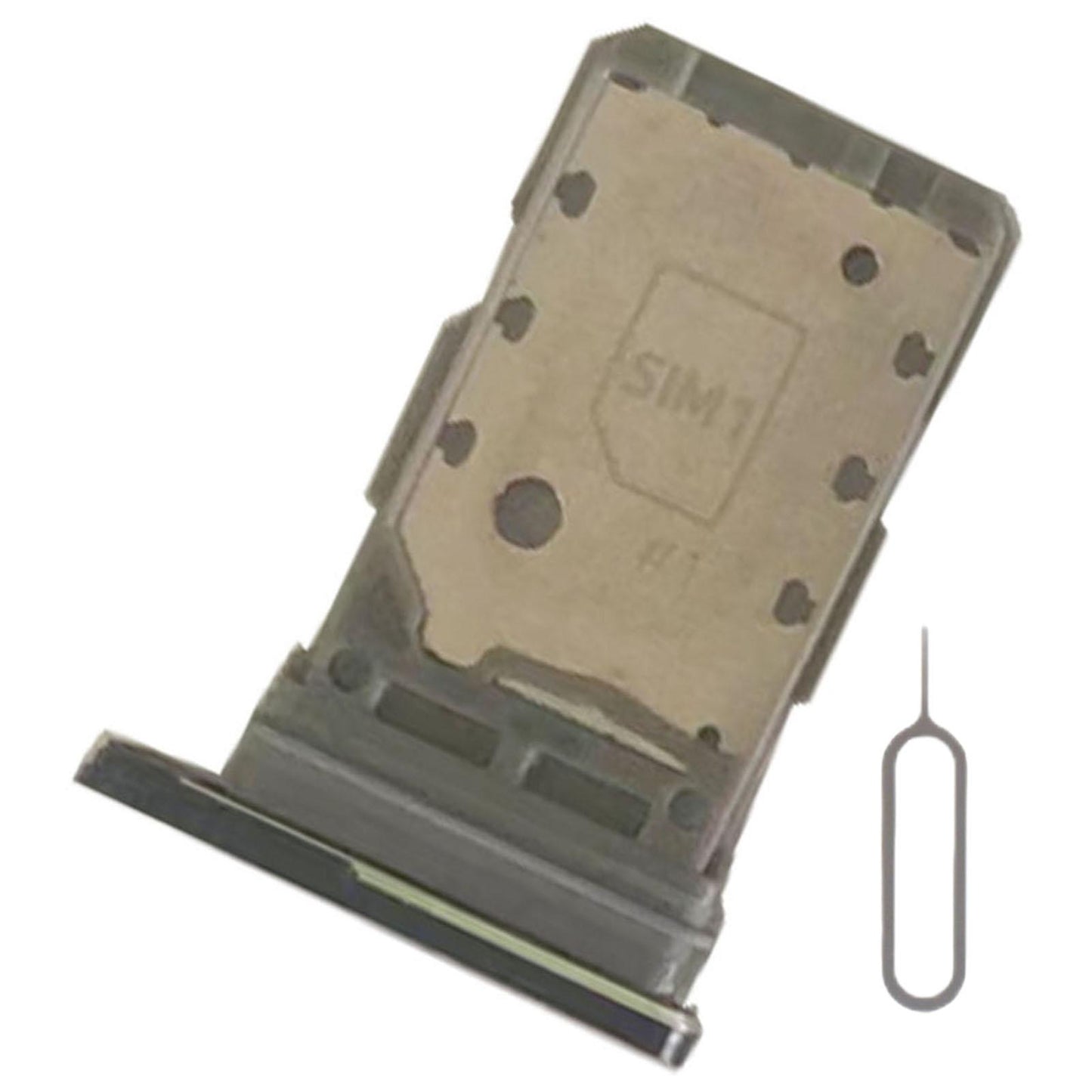 Dual Sim Card Tray Holder Replacement for Samsung S21 5G Sim Tray Black