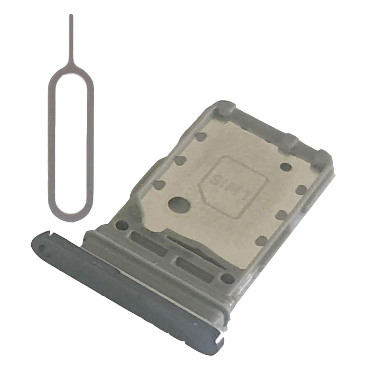 Dual Sim Card Tray Holder Cell Phone for Samsung S21+Plus 5G Slot Grey