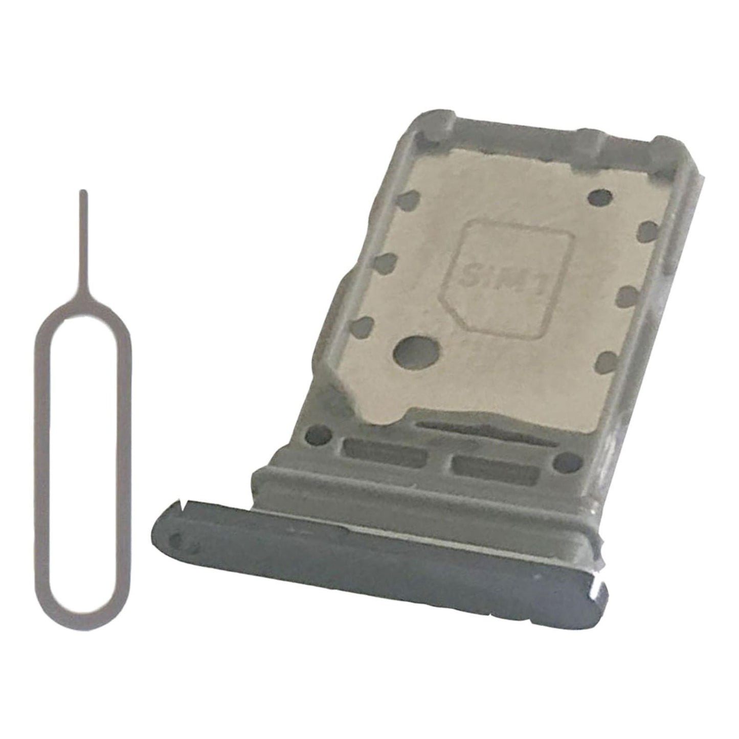 Dual Sim Card Tray Holder Cell Phone for Samsung S21+Plus 5G Slot Grey