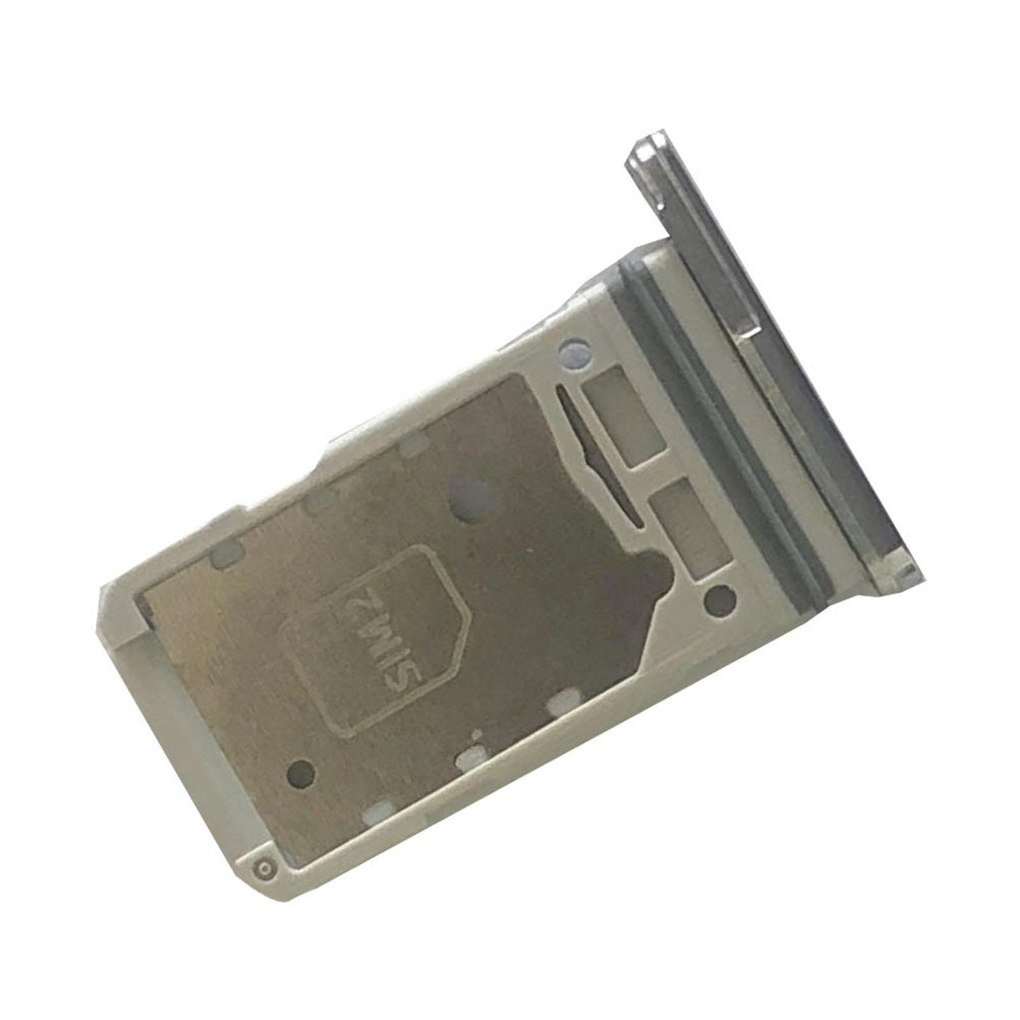 Dual Sim Card Tray Holder Cell Phone for Samsung S21+Plus 5G Slot Silver