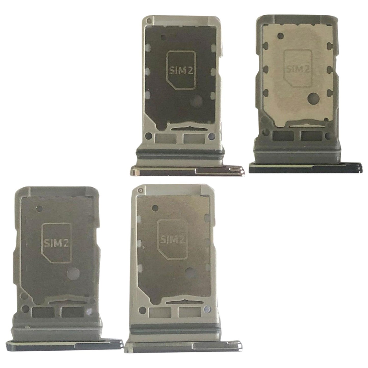 Dual Sim Card Tray Holder Smartphone for Samsung S21 5G Sim Card Slot Gray