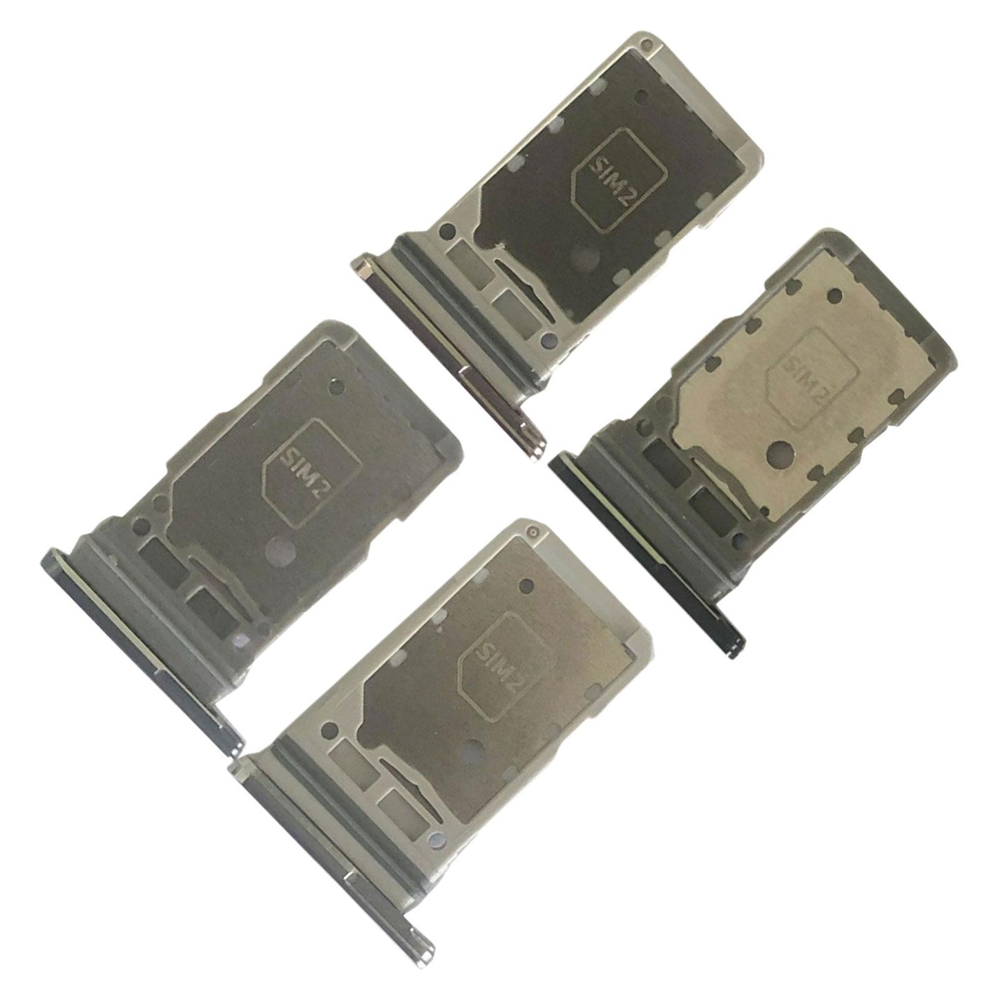 Dual Sim Card Tray Holder Smartphone for Samsung S21 5G Sim Card Slot Gray