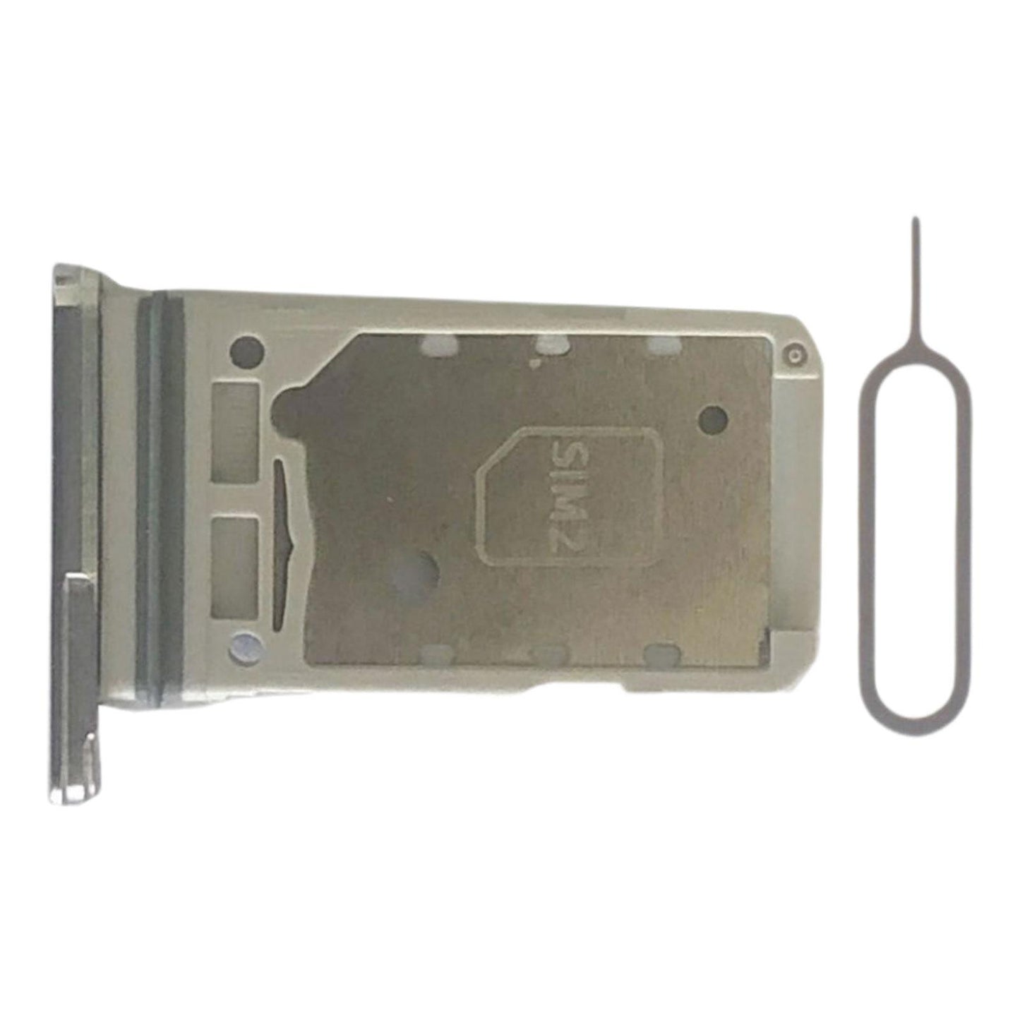 Dual Sim Card Tray Holder Smartphone for Samsung S21 5G Sim Card Slot Silver