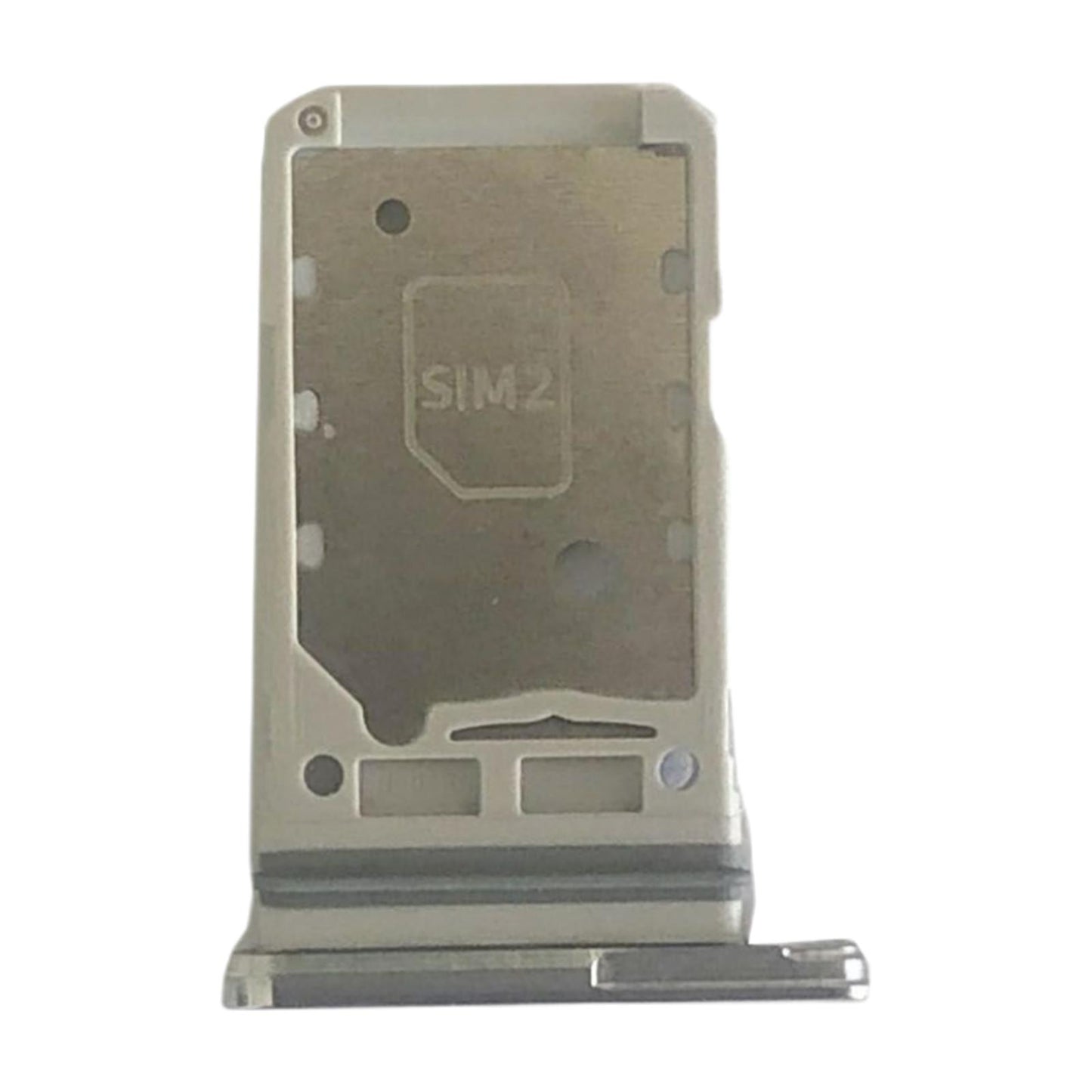 Dual Sim Card Tray Holder Smartphone for Samsung S21 5G Sim Card Slot Silver