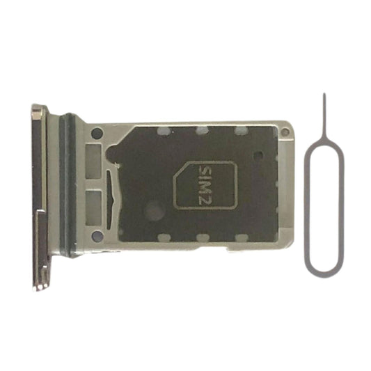 Dual Sim Card Tray Holder Smartphone for Samsung S21 5G Sim Card Slot Gold