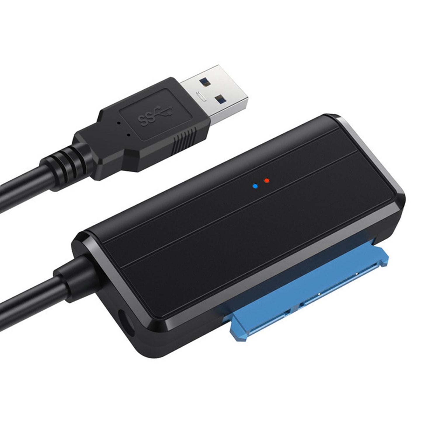 USB to SATA Adapter Cable External SSD/HDD Drives with Power Adapter EU