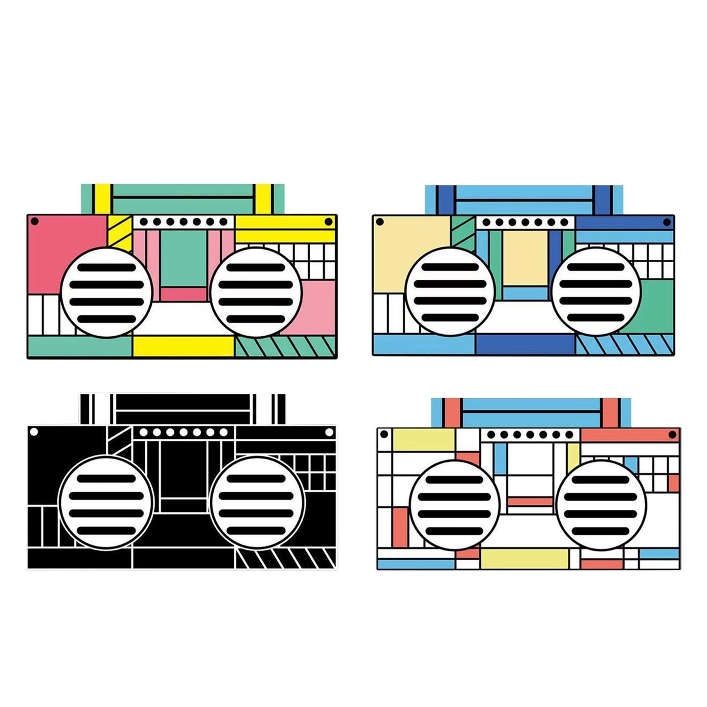 Bluetooth Wireless Speaker Bass U Disk for Smartphone Outdoors Home Pink