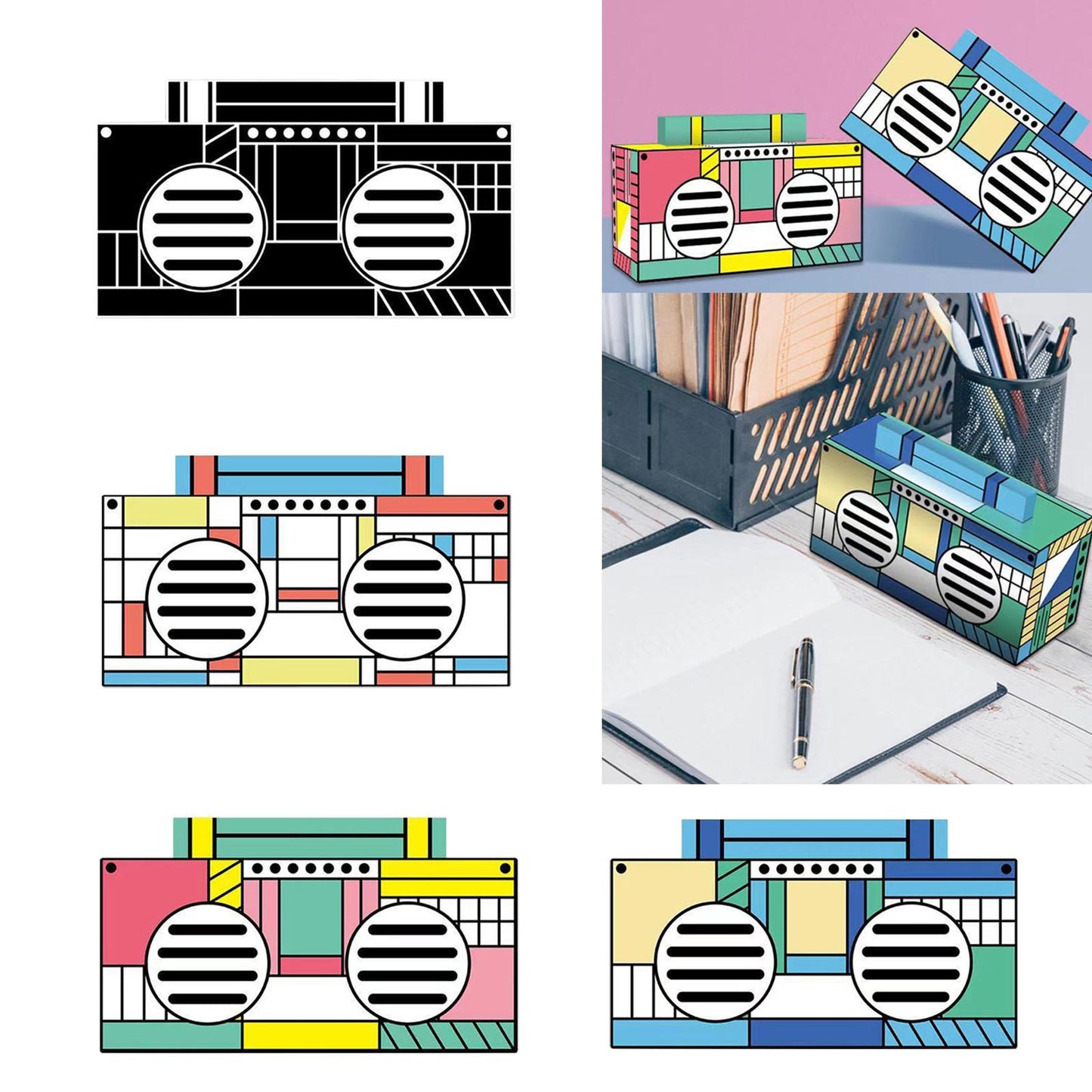 Bluetooth Wireless Speaker Bass U Disk for Smartphone Outdoors Home Pink