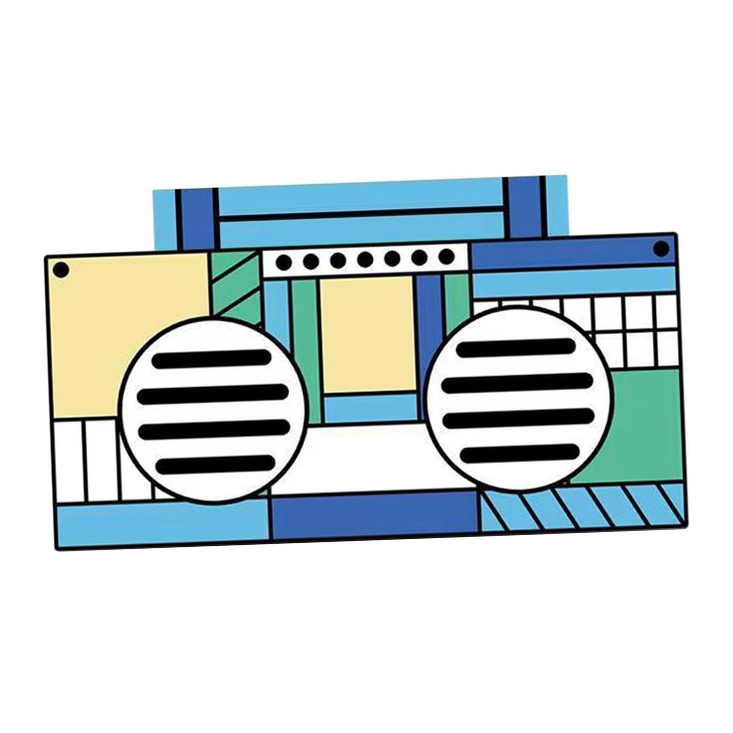 Bluetooth Wireless Speaker Bass U Disk for Smartphone Outdoors Home Blue