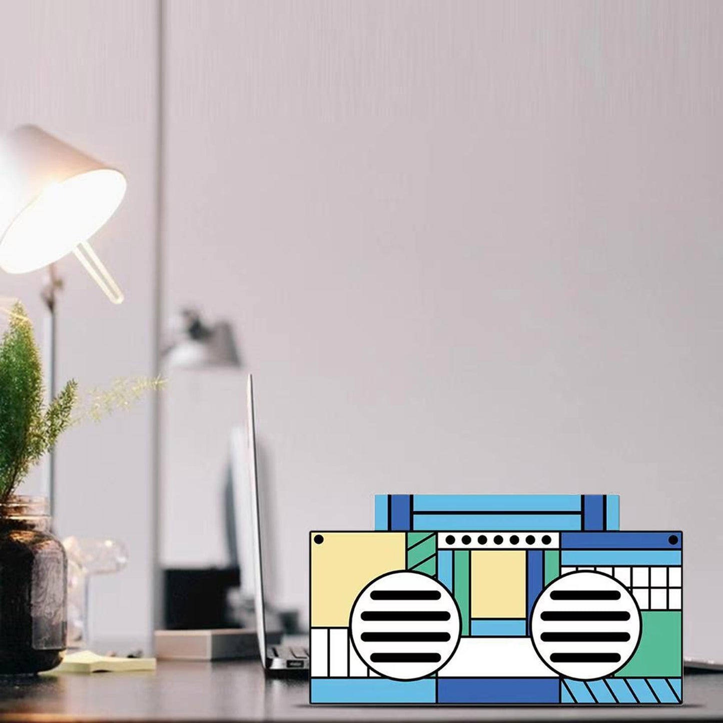 Bluetooth Wireless Speaker Bass U Disk for Smartphone Outdoors Home Blue