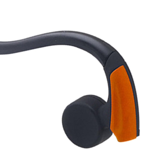 Bone Conduction Wired Headset Voice Control for Running Outdoor Sport Orange