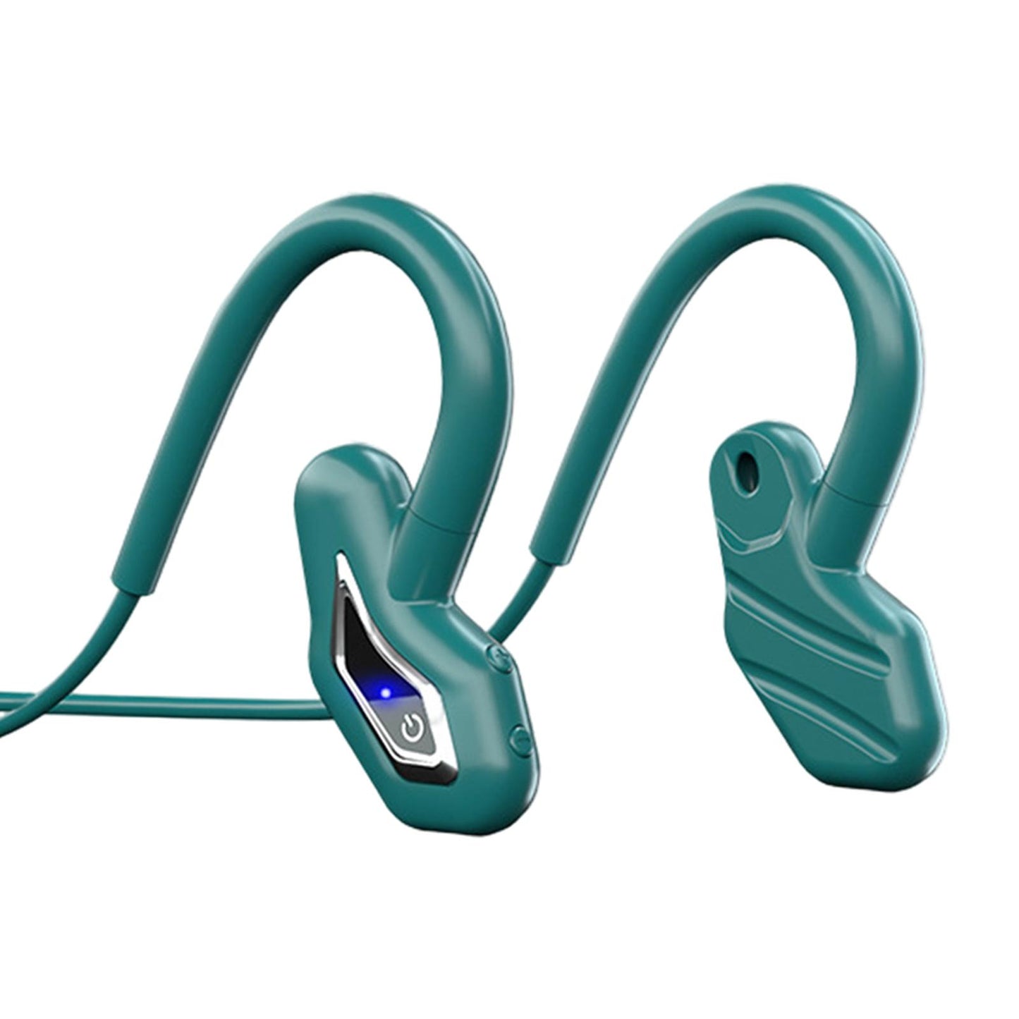 Bone Conduction Headphones Wireless Bluetooth Headset Green 16G Memory