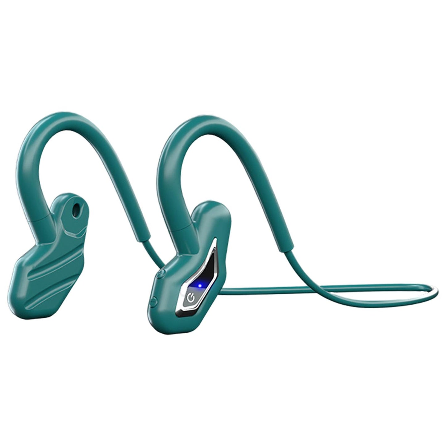 Bone Conduction Headphones Wireless Bluetooth Headset Green 16G Memory