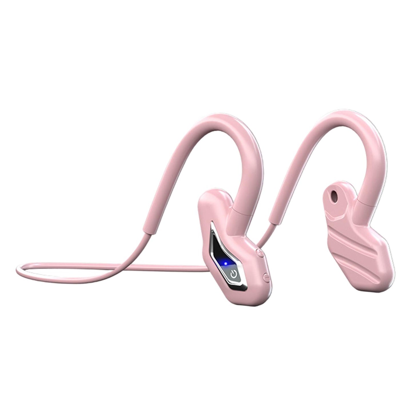 Bone Conduction Headphones Wireless Bluetooth Headset Pink 16G Memory