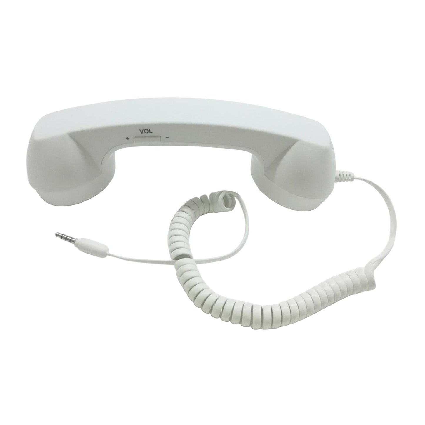 Retro Telephone Handset 3.5mm Classic Mini for iPhone iPad Mobile Phones White