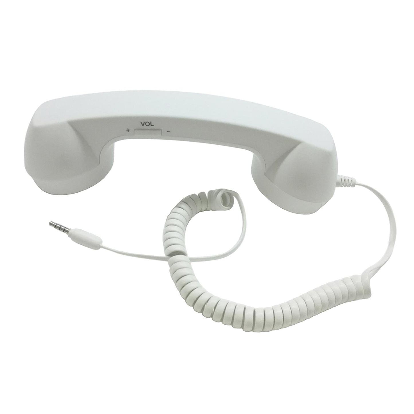Retro Telephone Handset 3.5mm Classic Mini for iPhone iPad Mobile Phones White