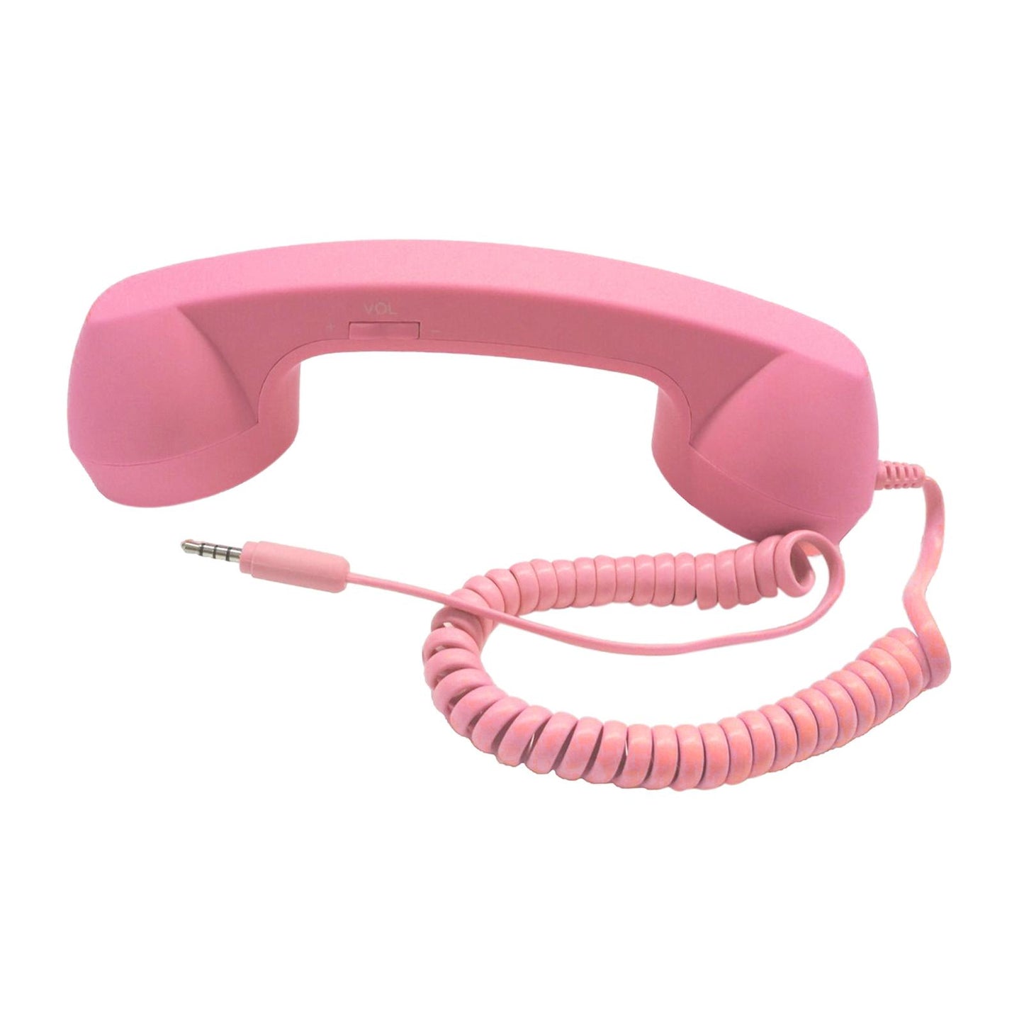 Retro Telephone Handset 3.5mm Classic Mini for iPhone iPad Mobile Phones Pink