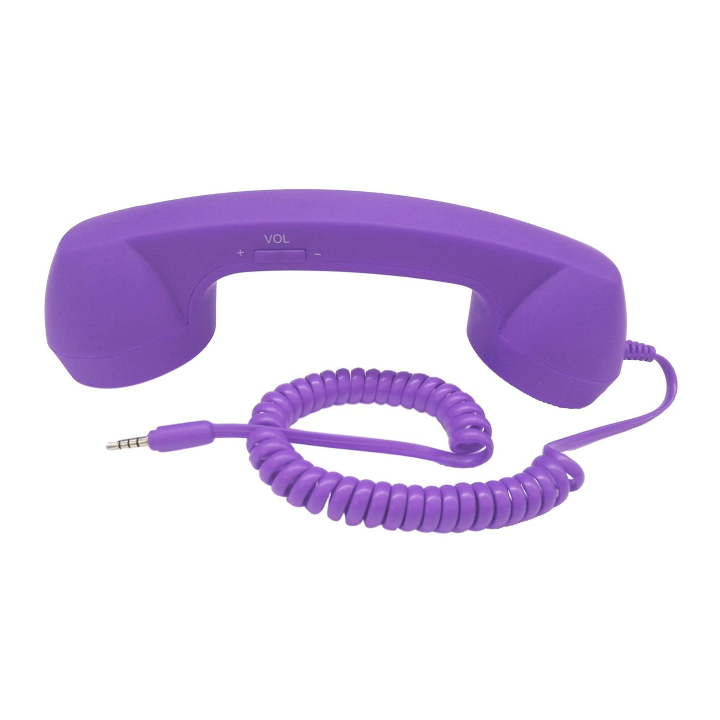 Retro Telephone Handset 3.5mm Classic Mini for iPhone iPad Mobile Phones Purple