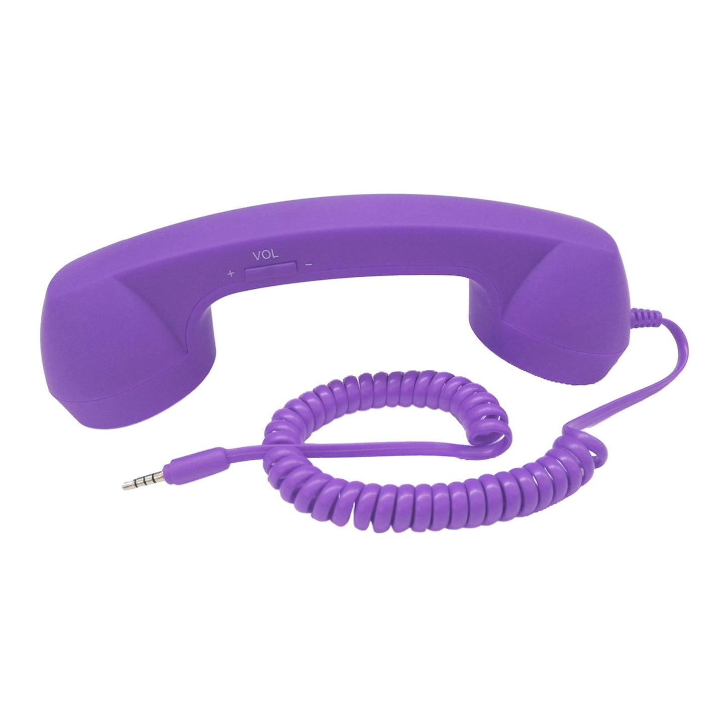 Retro Telephone Handset 3.5mm Classic Mini for iPhone iPad Mobile Phones Purple