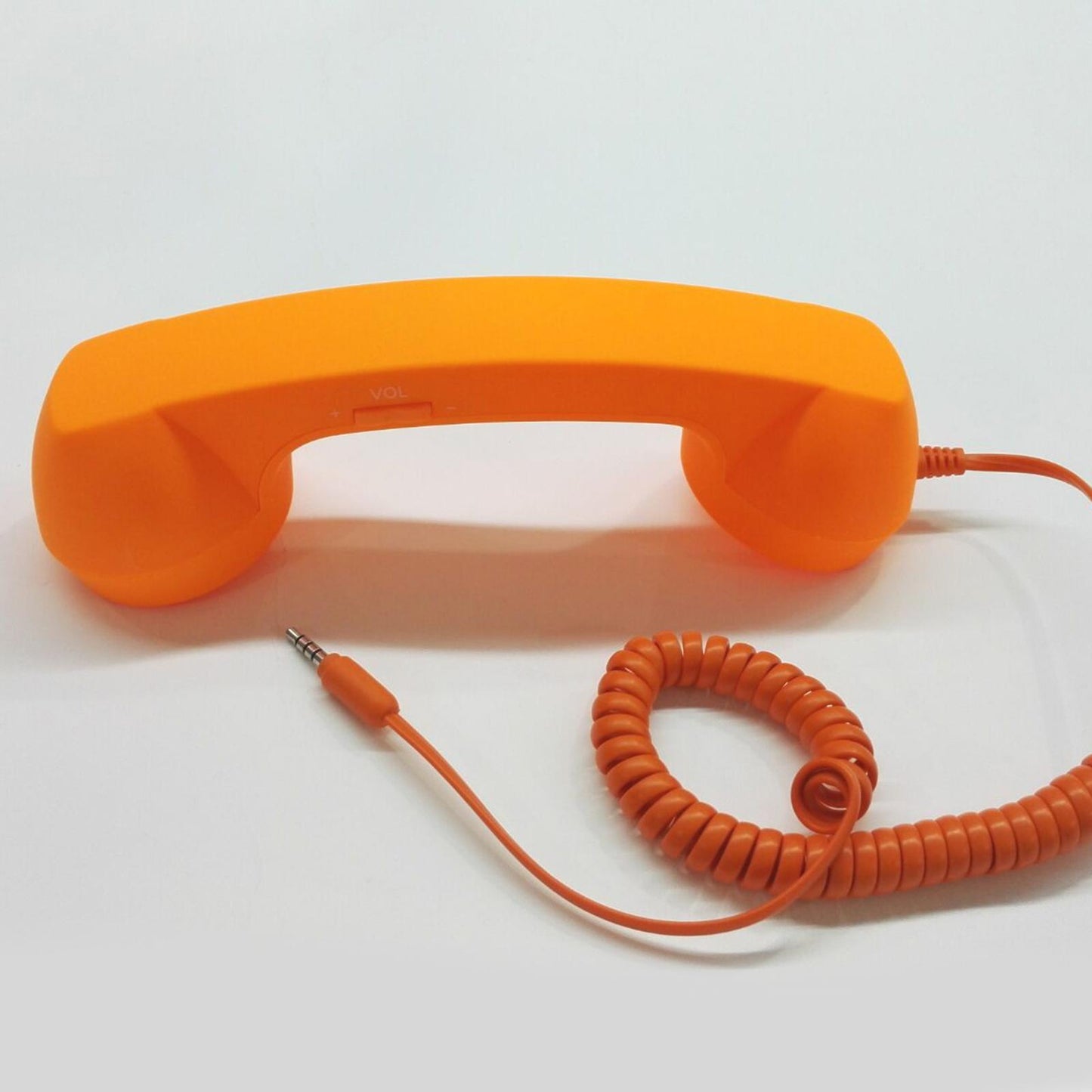 Retro Telephone Handset 3.5mm Classic Mini for iPhone iPad Mobile Phones Orange