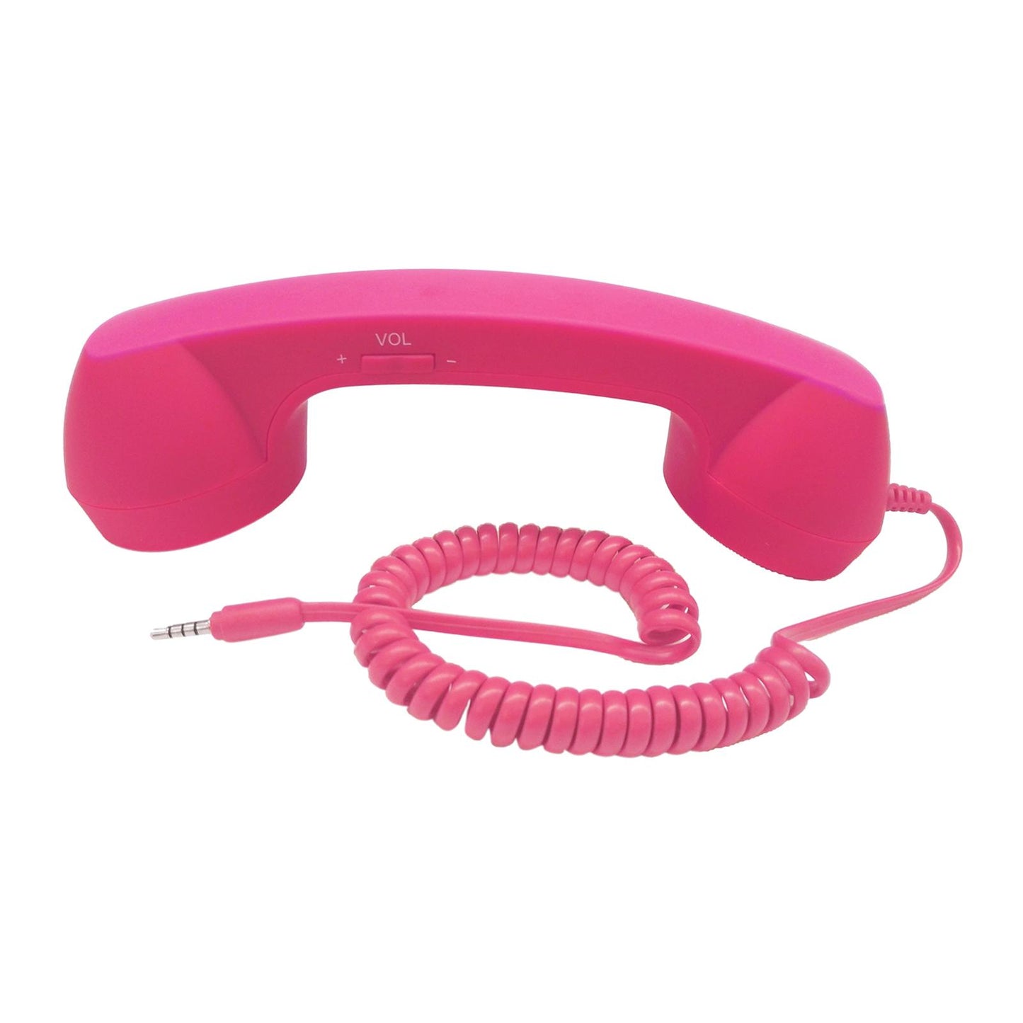 Retro Telephone Handset 3.5mm Classic Mini for iPhone iPad Mobile Phones Rose Red