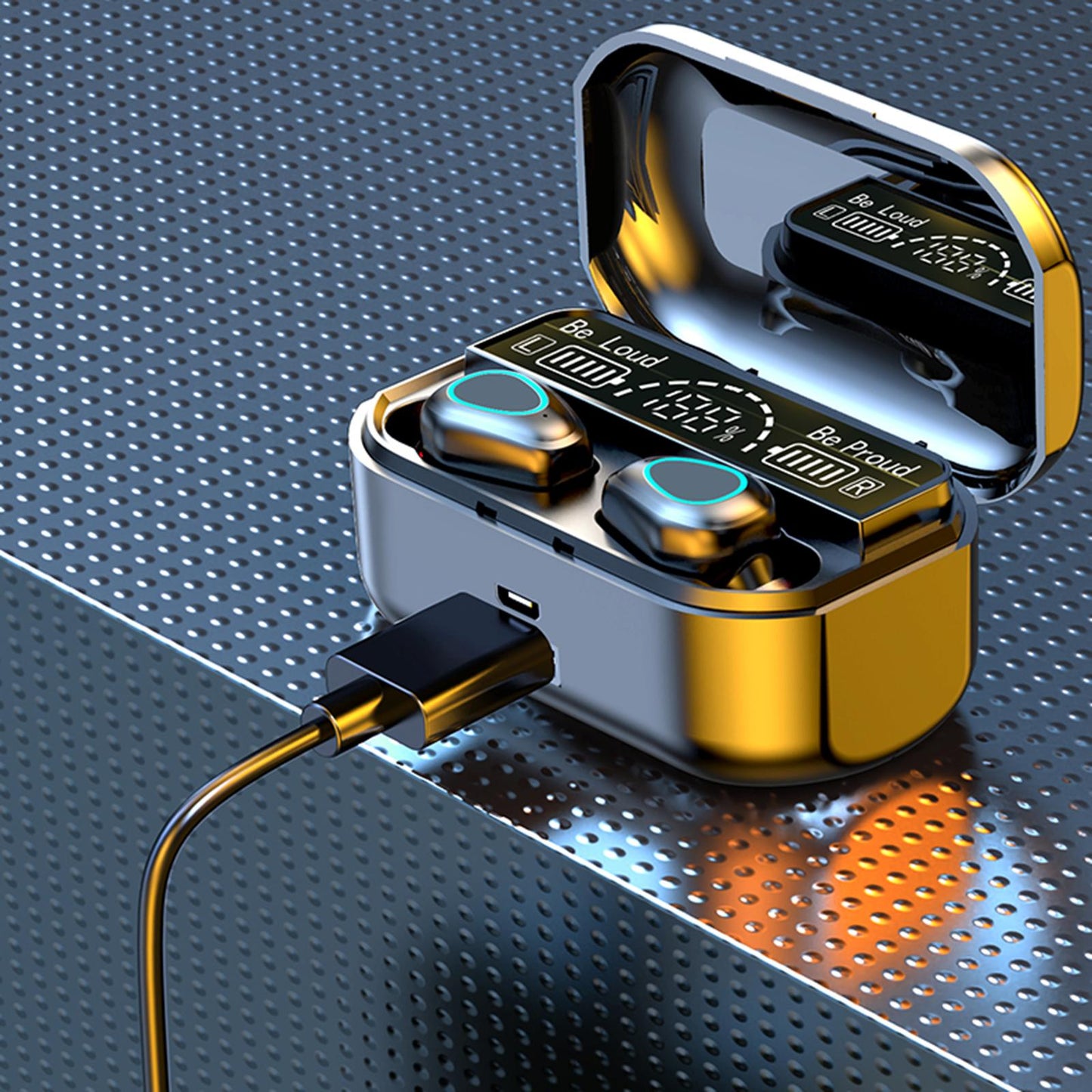 In-Ear Earbuds with Charging Case Bluetooth 5.2 Sports Earphones for Gaming