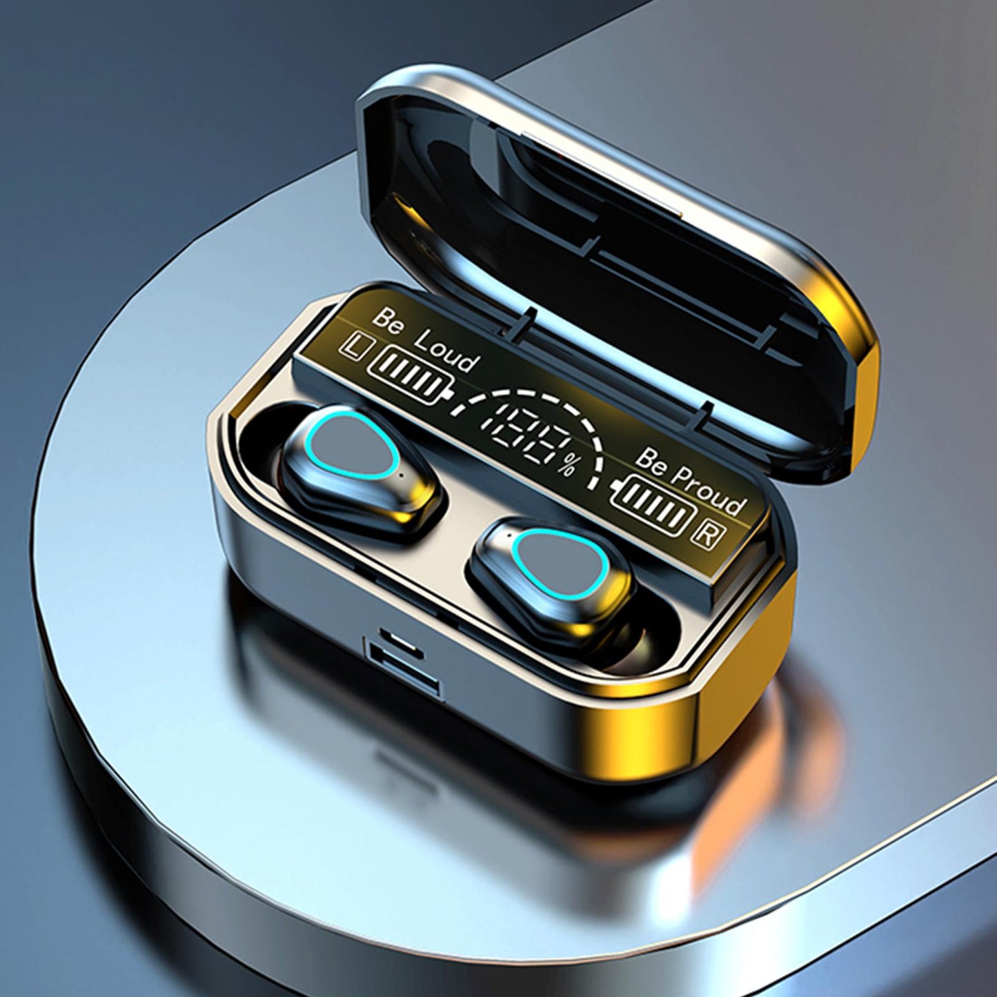 In-Ear Earbuds with Charging Case Bluetooth 5.2 Sports Earphones for Gaming