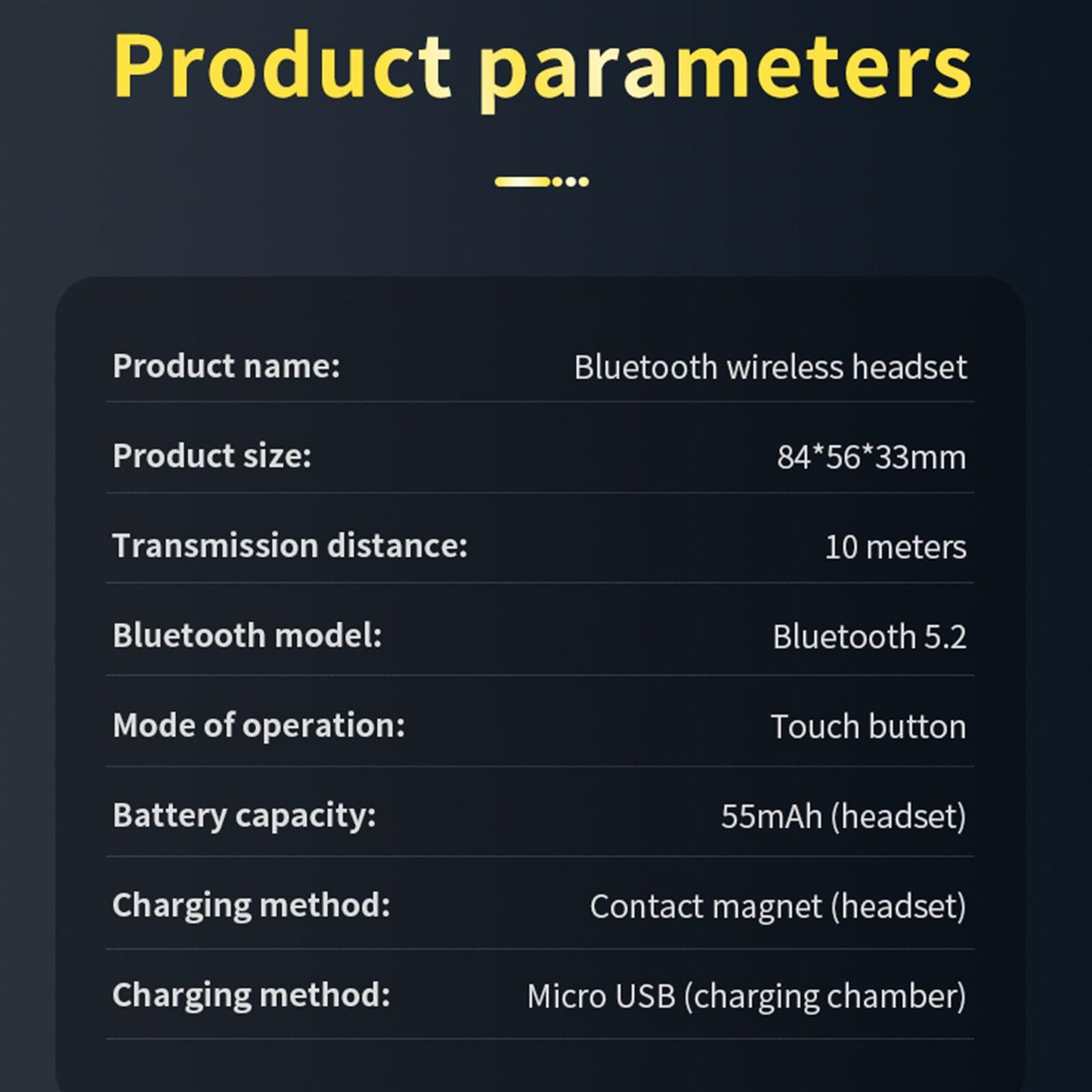 In-Ear Earbuds with Charging Case Bluetooth 5.2 Sports Earphones for Gaming