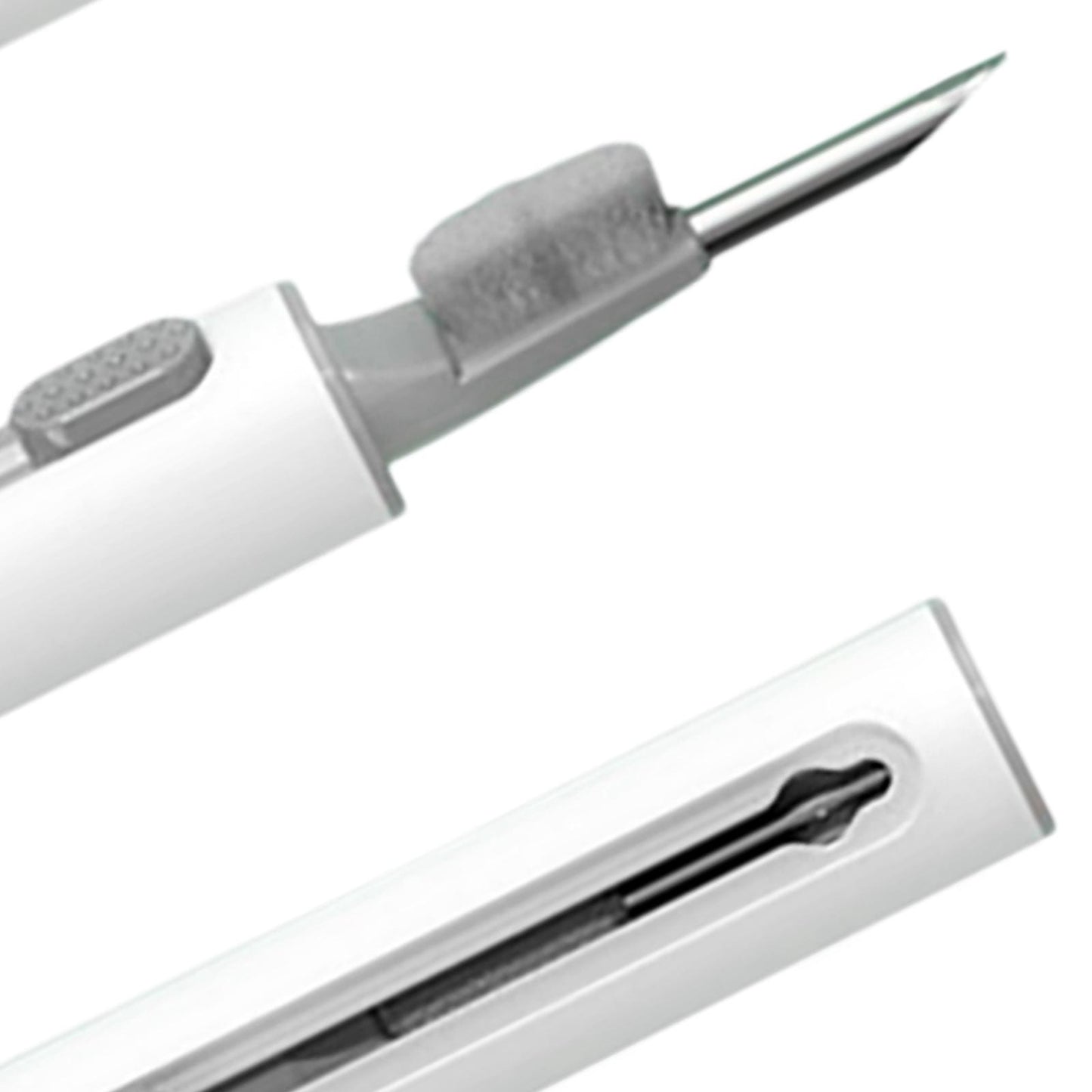 Multifunction Bluetooth Earphone Cleaning Pen for Earphone Case white