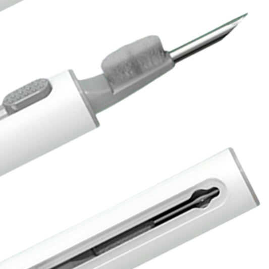 Multifunction Bluetooth Earphone Cleaning Pen for Earphone Case white