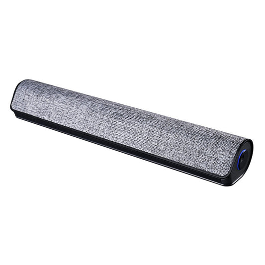 Portable Wired USB Desktop Speaker Stereo Soundbar 3D Stereo Sound Black
