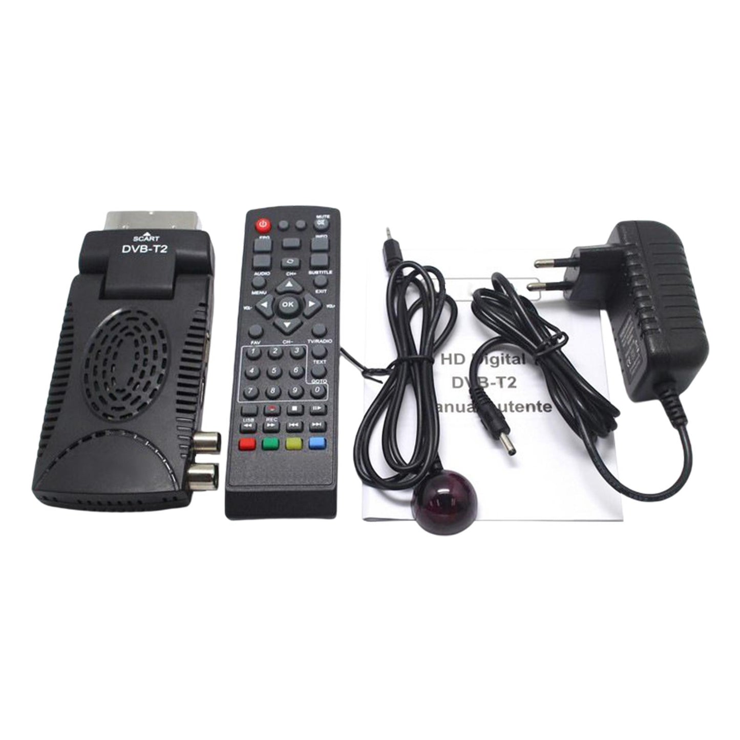 DVB-T2 Digital TV Tuner Terrestrial Receiver Fully 1080P HD TV  EU Plug