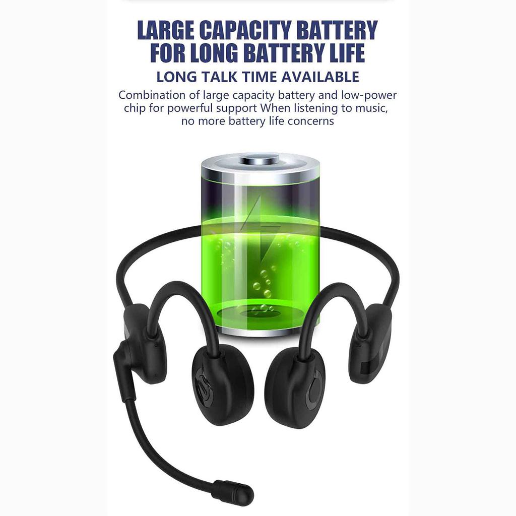 Bone Conduction Wireless for Running Driving Bicycling Trucker Waterproof