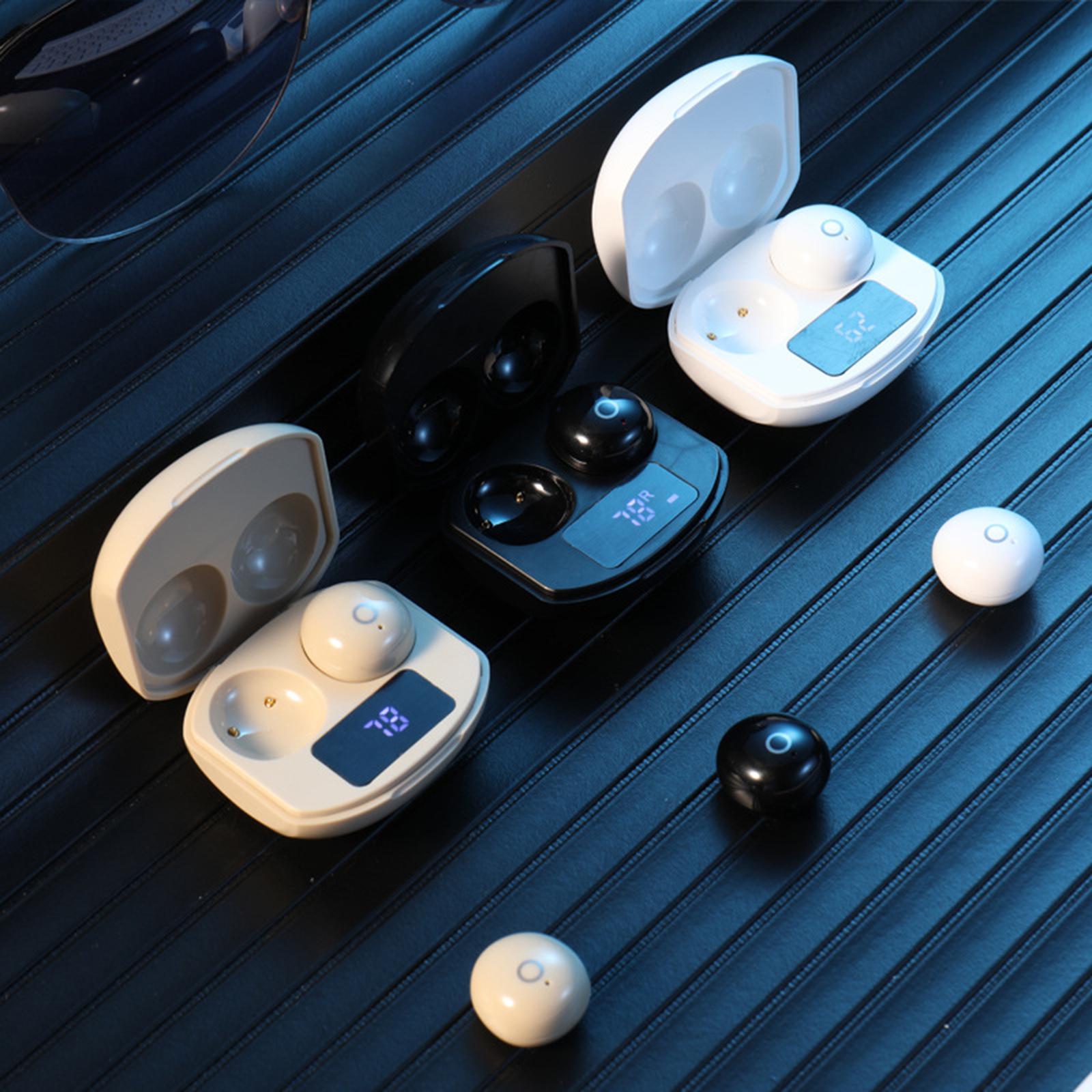 True Wireless Earbuds Sports Headphones for Gaming Jogging Smart Phones Beige