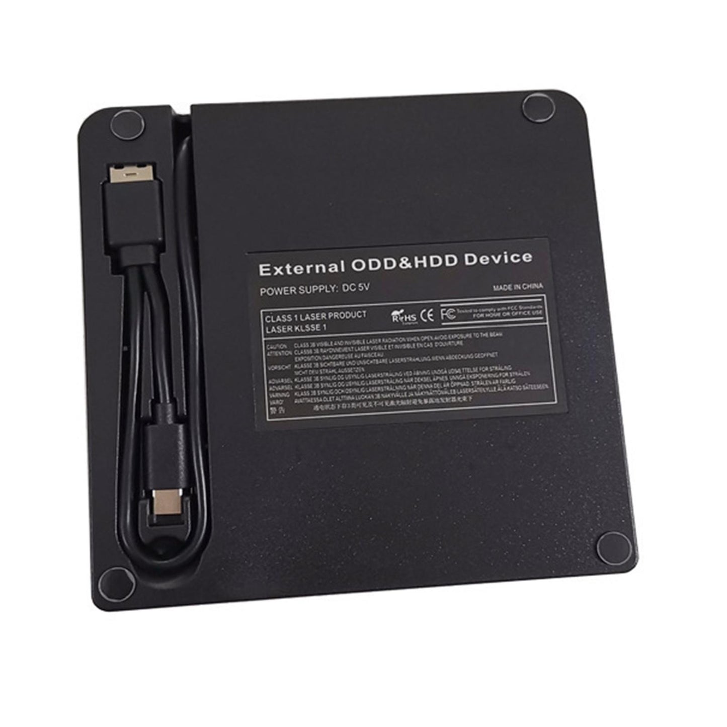 External CD DVD Drive USB 3.0 and Type-C Slim for Desktop Laptop Notebook