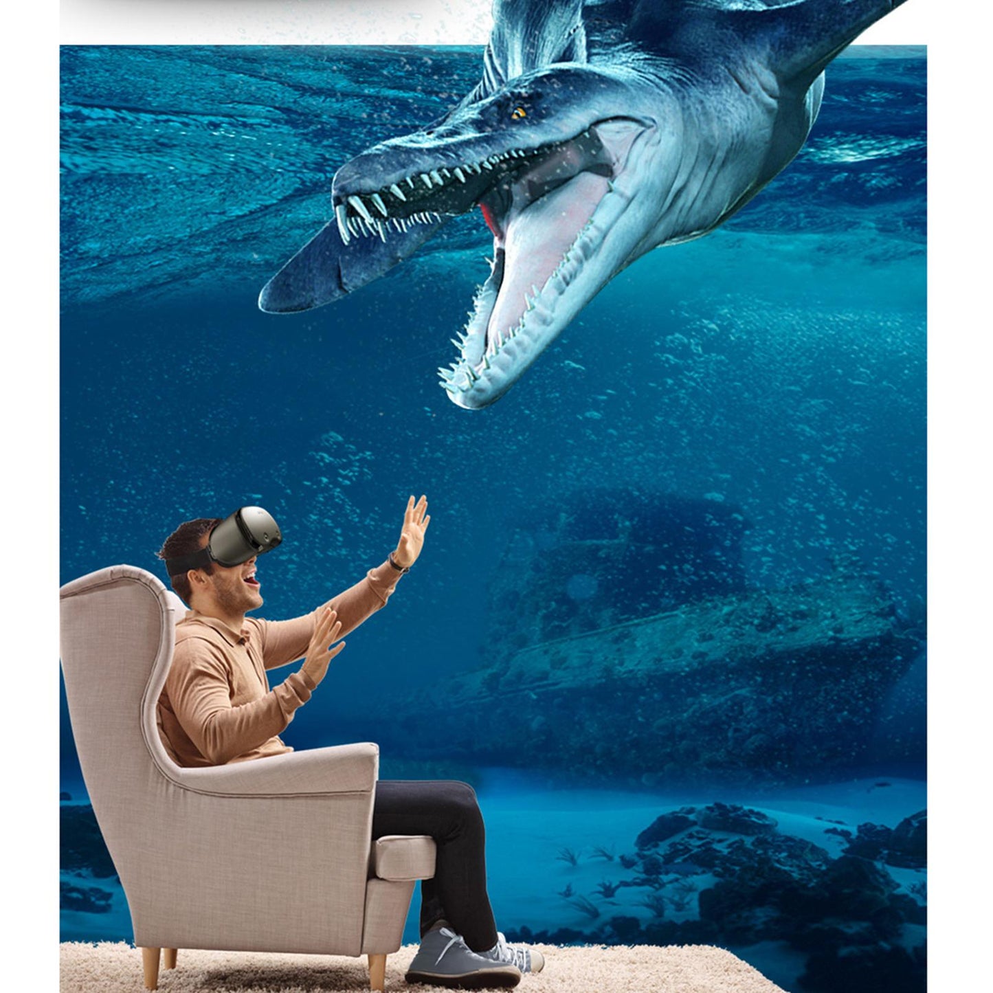 Universal VR Headset Glasses Mobile Games Gift TV Videos Kids Adults Black