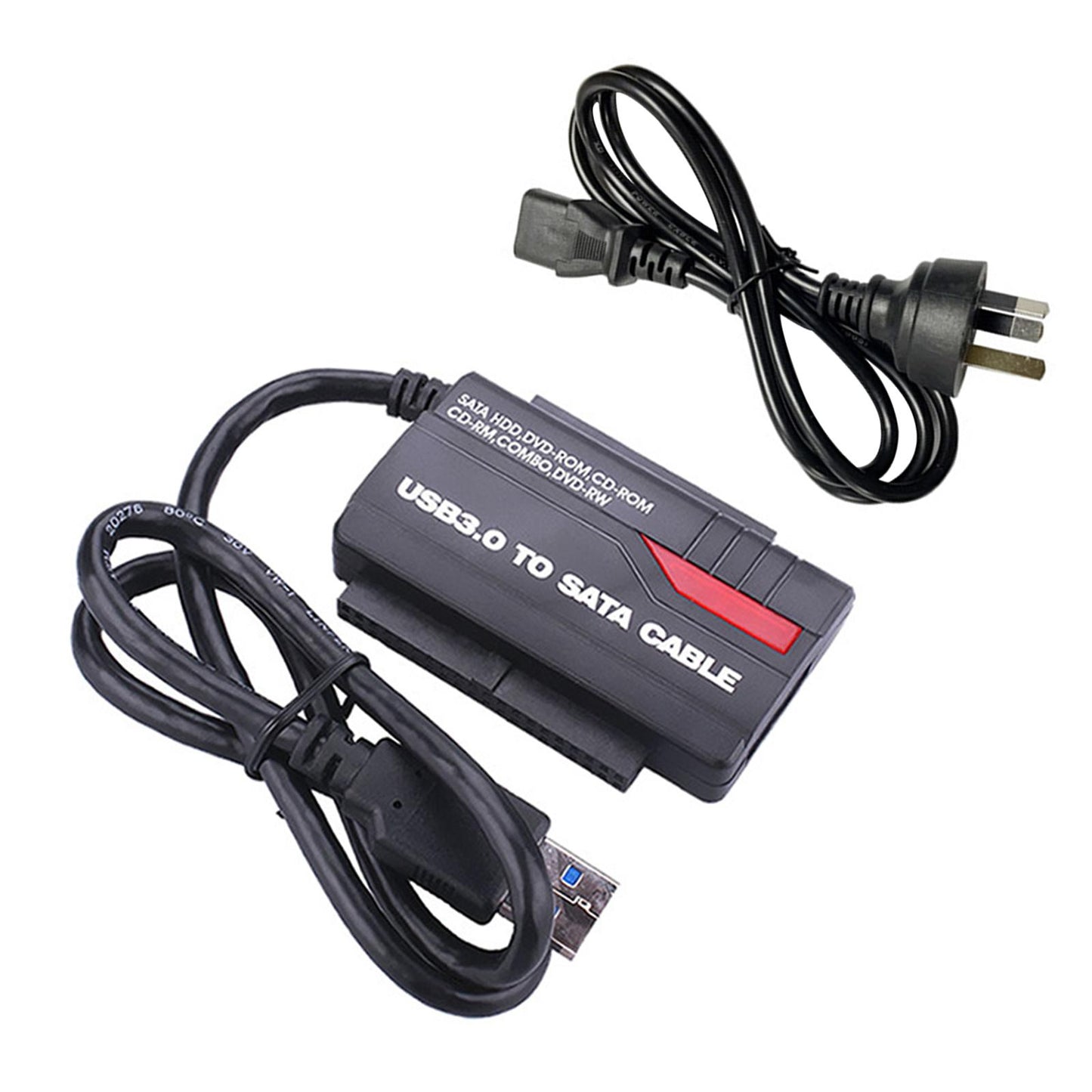 SATA to USB 3.0 Adapter DC Power Interface IDE Interface for Hard Drive