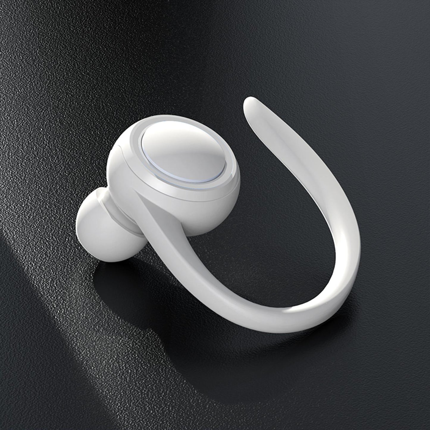 Sweatproof Wireless Bluetooth Headset Ear Hook In-Ear Earbuds Running White