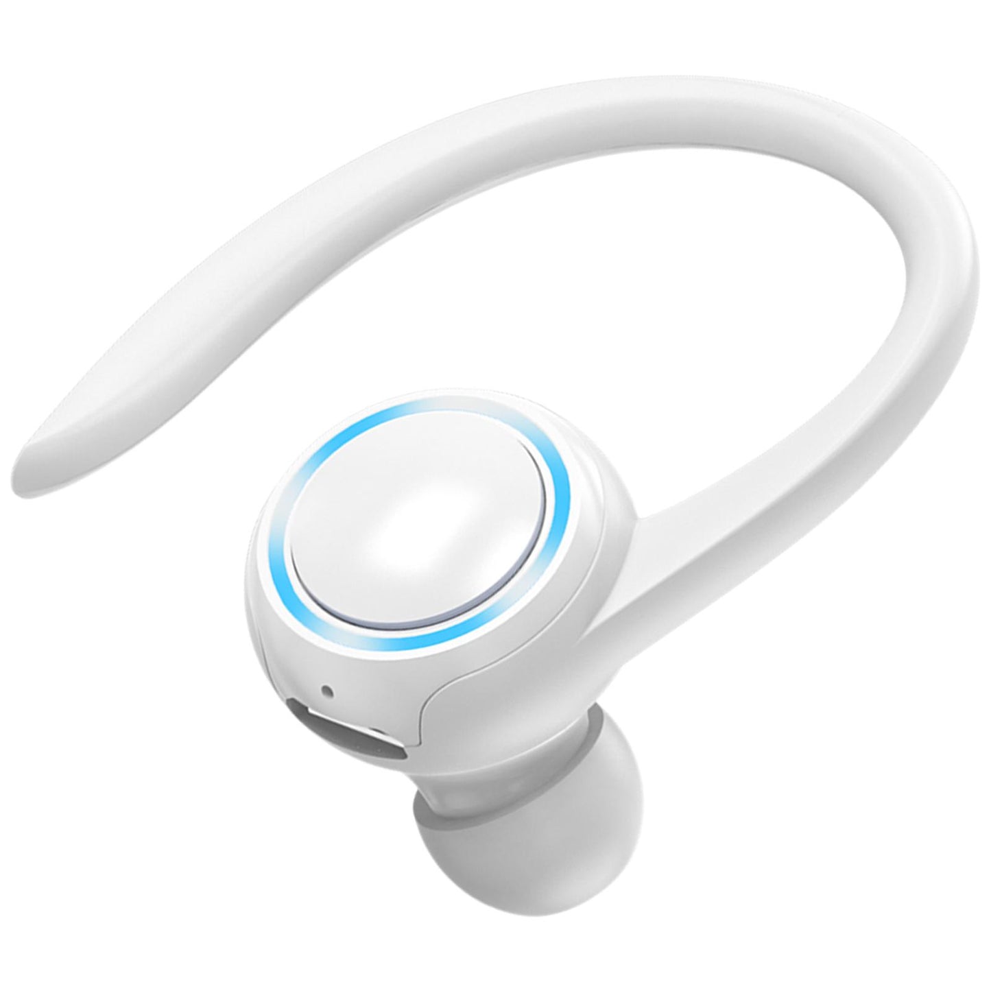 Sweatproof Wireless Bluetooth Headset Ear Hook In-Ear Earbuds Running White