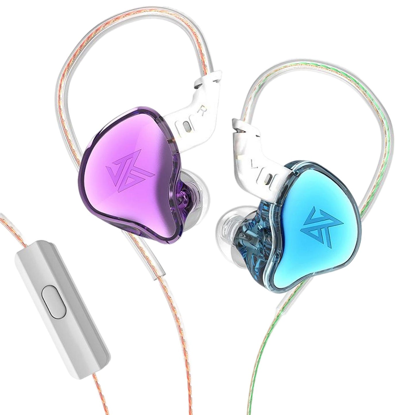 3.5mm Wired Earphones Noise Cancelling 10mm Moving Unit  Colorful with Mic
