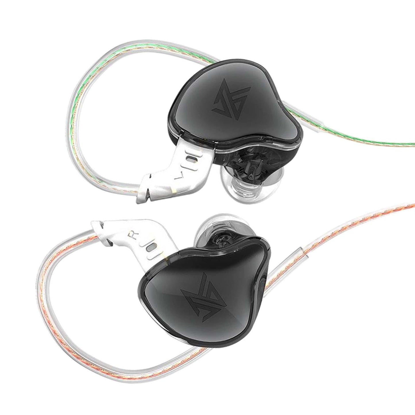 3.5mm Wired Earphones Noise Cancelling 10mm Moving Unit  Black No Mic