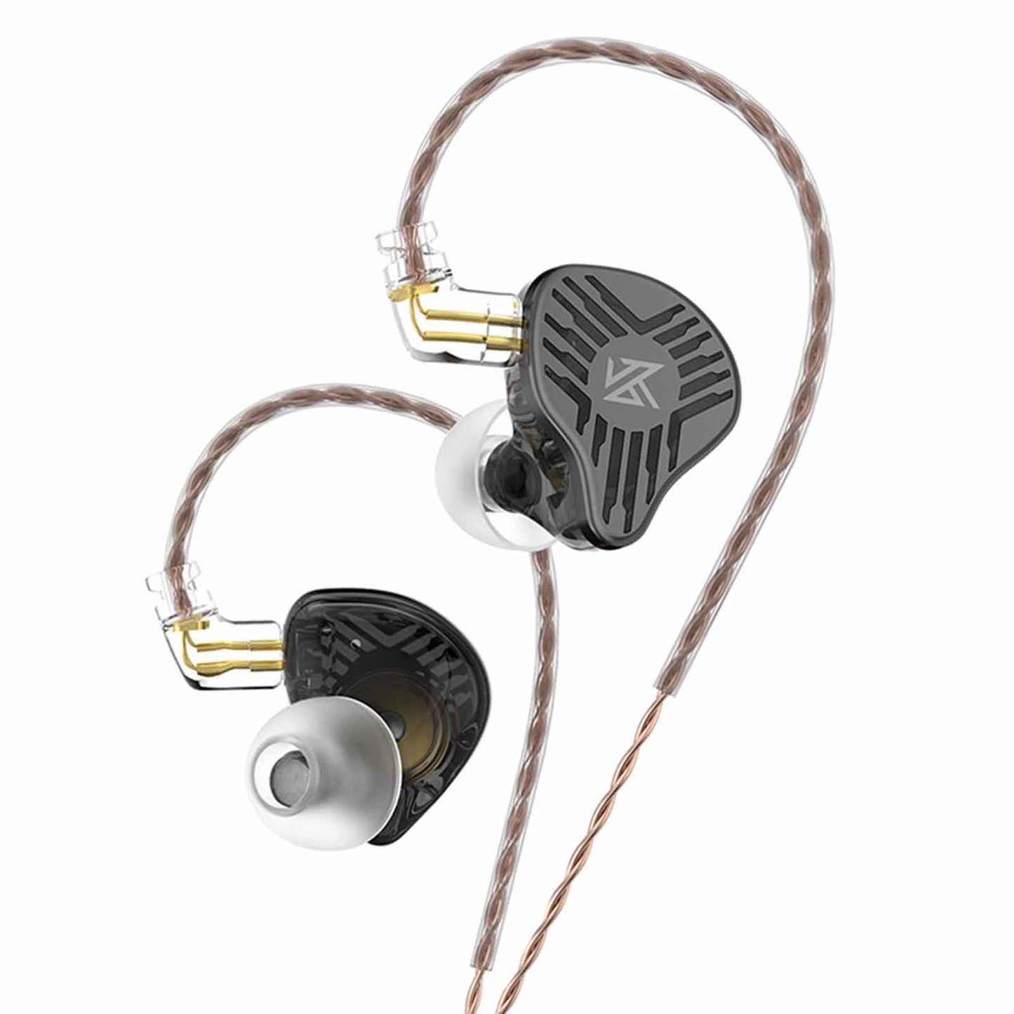 in Ear Earphones Dynamic Driver Bass Monitor for Music Enthusiast Singer Black Standard