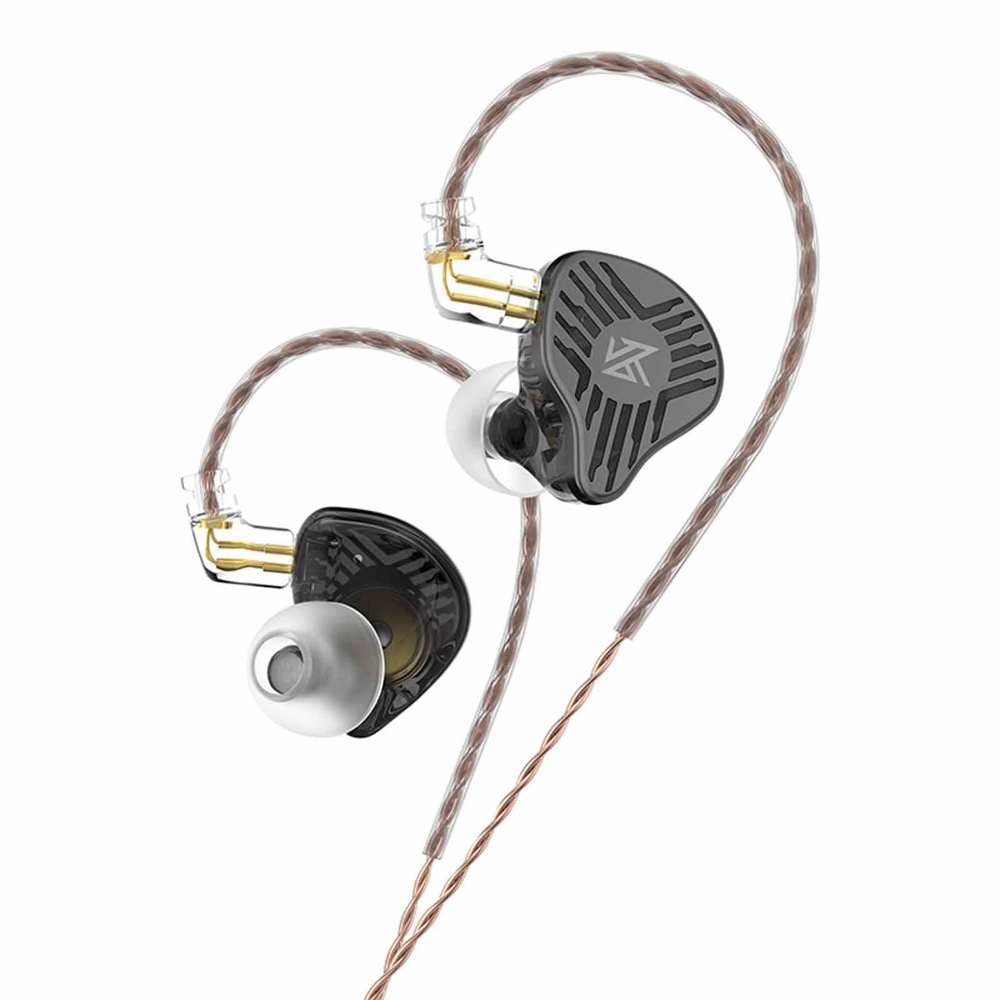 in Ear Earphones Dynamic Driver Bass Monitor for Music Enthusiast Singer Black Standard