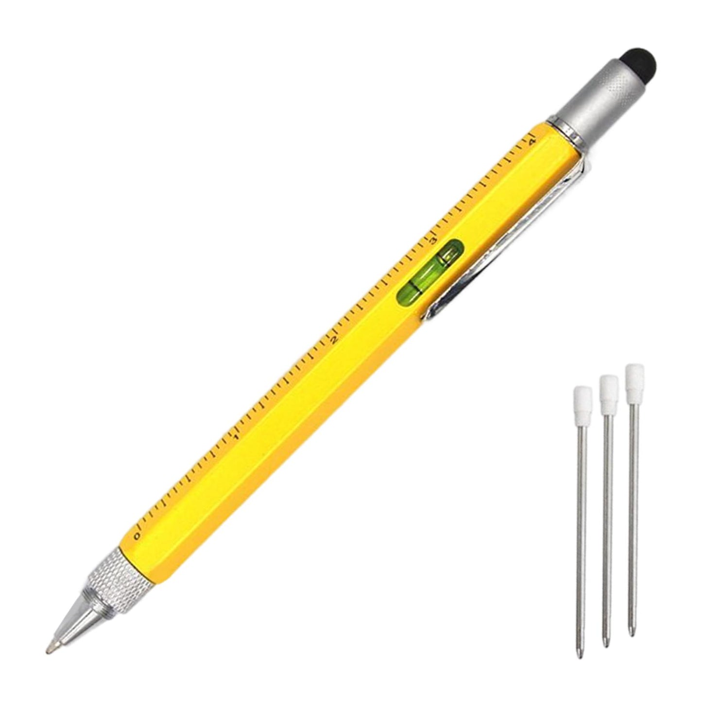 Multitool Pen Screwdriver Touch Screen Stylus Multifunctional Pen Yellow