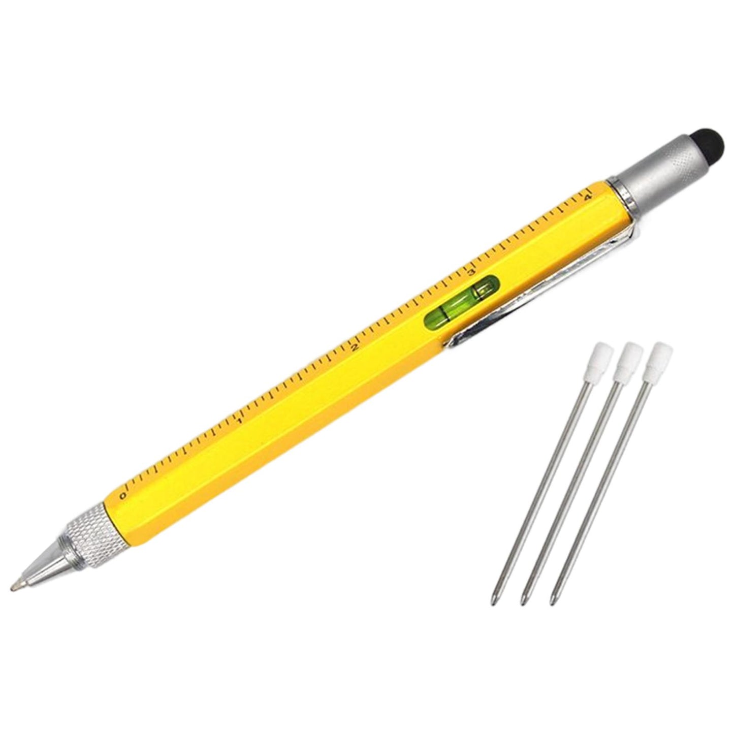 Multitool Pen Screwdriver Touch Screen Stylus Multifunctional Pen Yellow