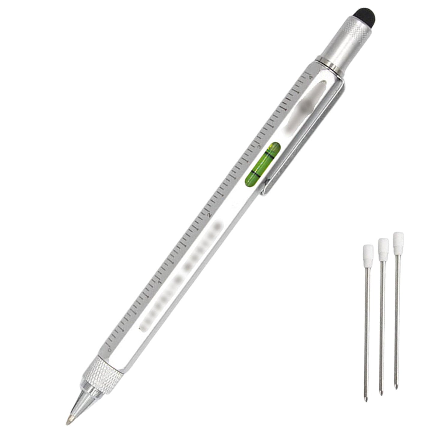 Multitool Pen Screwdriver Touch Screen Stylus Multifunctional Pen Silver
