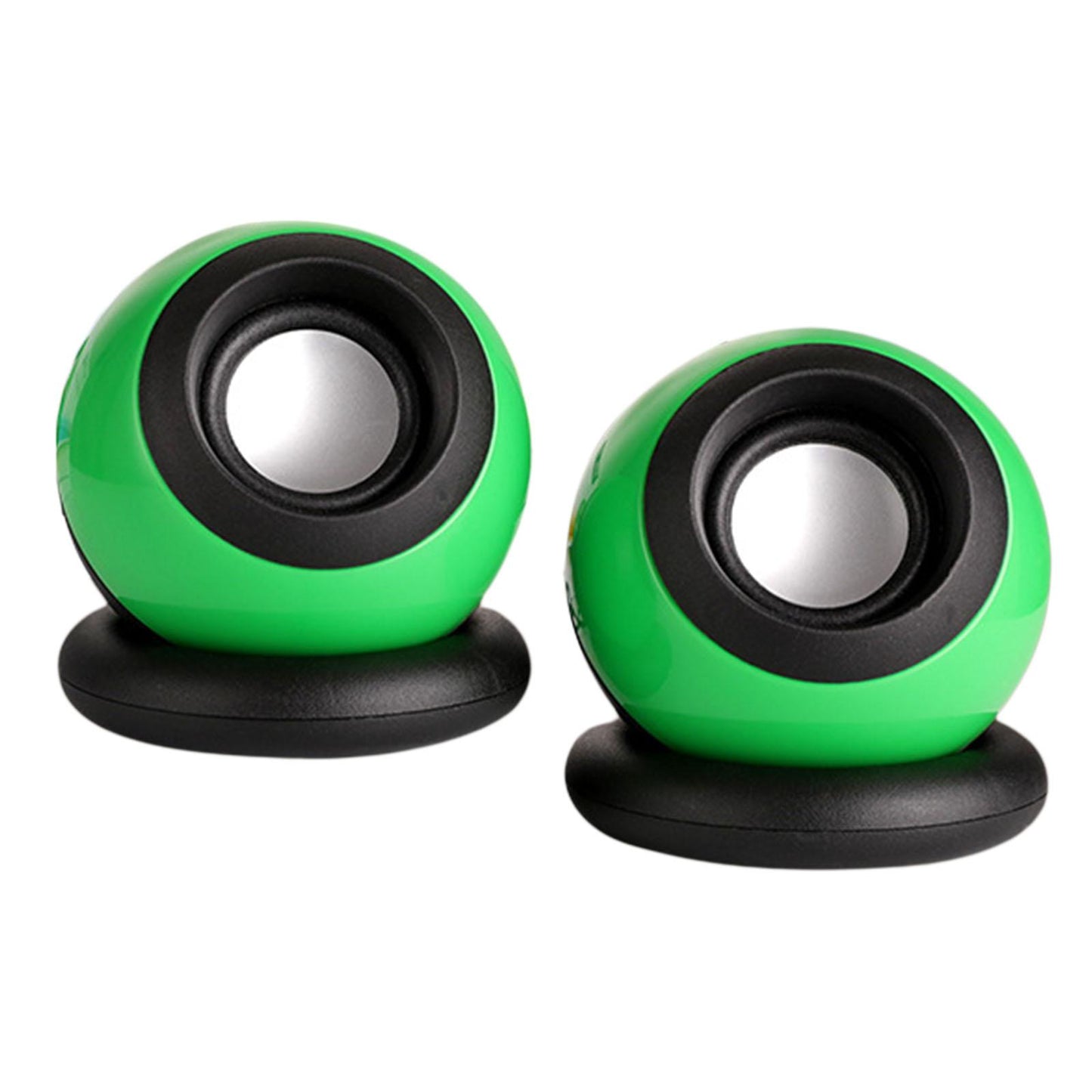 Mini USB Computer Speaker, Stereo Music Deep Bass Laptops Notebook Green