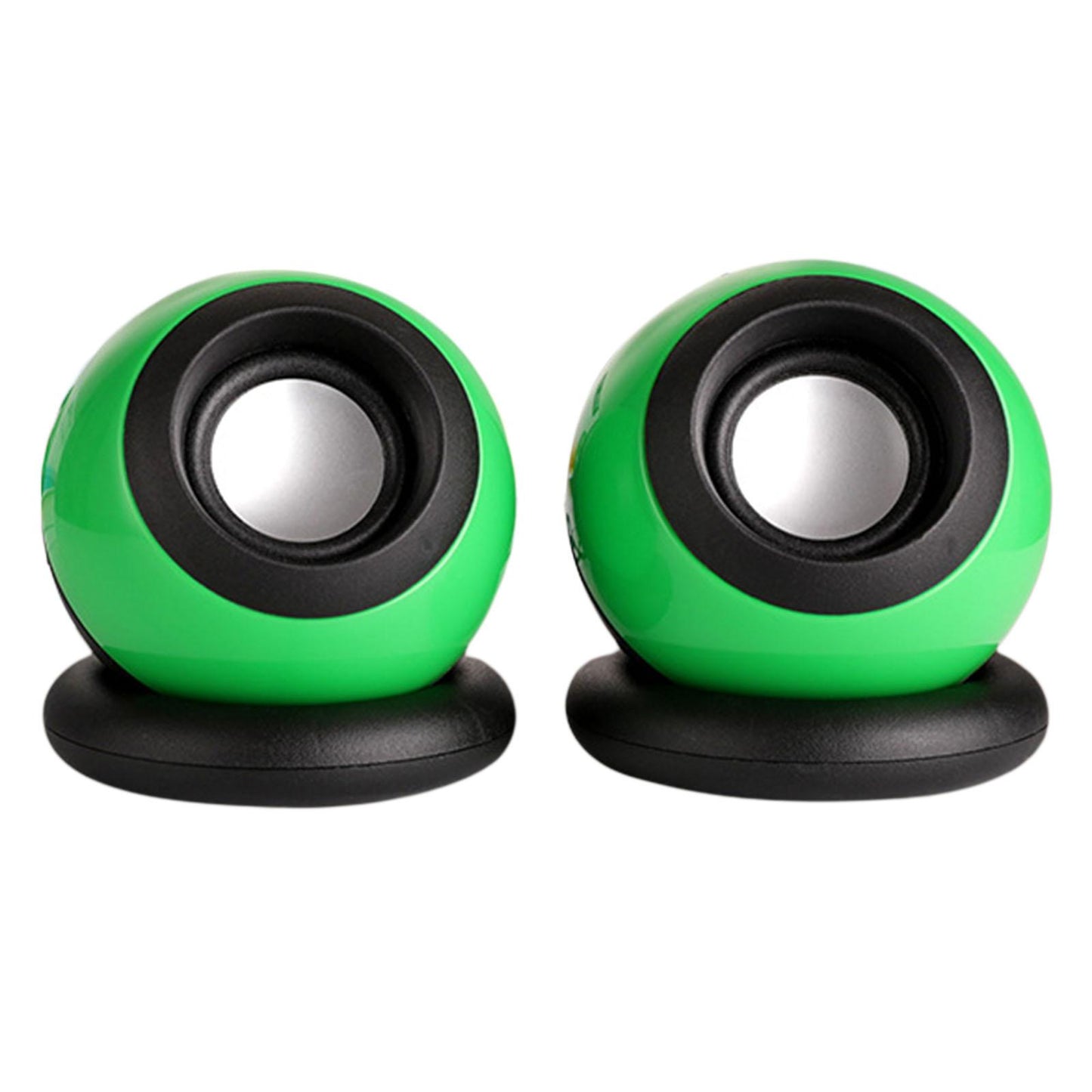 Mini USB Computer Speaker, Stereo Music Deep Bass Laptops Notebook Green